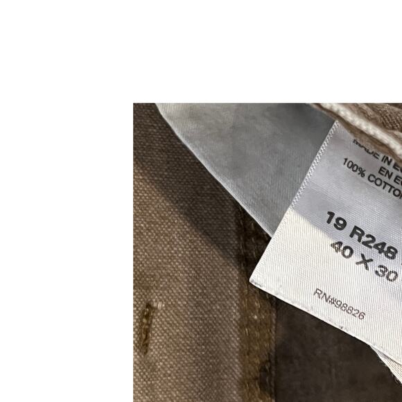 Schmidt Workwear Brown Cargo Carpenter Work Jeans Mens 40x30 - Picture 5 of 5